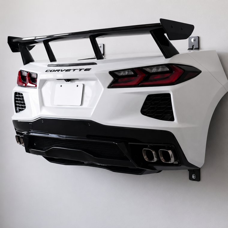 Corvette C8 rear fascia wall mount