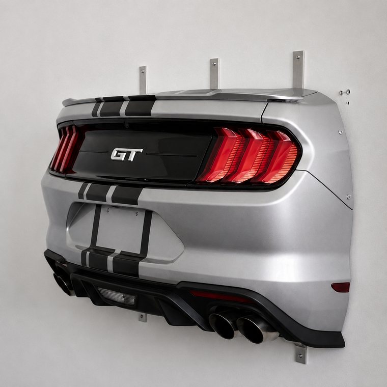 Ford Mustang GT rear fascia wall mount